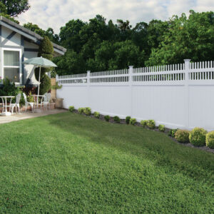 White color fencing looks good in the garden